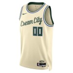 Maillot NBA Milwaukee Bucks Personnalisable Nike 2025-26 City Edition Blanc Swingman - Homme